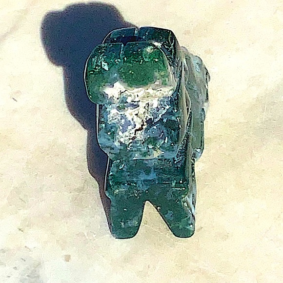 MOSS AGATE DRUZY FAIRY CRYSTAL NATURAL QUARTZ GEMSTONE NEW HEALING STONE 3 1/4IN - Picture 9 of 12